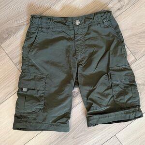 REI Boys Dark Green Cargo Shorts Nylon 6/7 XS